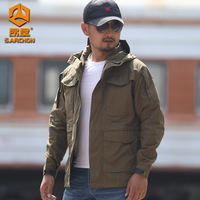 Veste coupe-vent décontractée noire pour hommes, veste tactique Arctryx, design bomber, construction imperméable, coupe-vent d'hiver