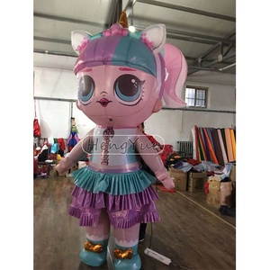 Hengyue publicité gonflable <span class=keywords><strong>Lol</strong></span> fille modèle pour vacances fête de noël décoration personnage de jeu personnalisé gonflable Anime fille - Product Image 5