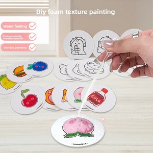 Jouets en éponge de pâte de bois à colorier faits à la main pour enfants Absorption d'eau Houle Art Craft Ensemble de jouets éducatifs - Product Image 1