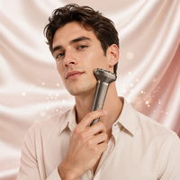 Rouleau de massage 3D portatif rechargeable 2 en 1 pour le visage, le cou, les bras, la poitrine, les jambes, pour la relaxation et le raffermissement de la peau