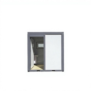 Carter Modern <b>Portable</b> Outdoor Toilet Fan-Shape Door Shower HDPE Frame Box-type Sliding Door Toilet Handwashing Sink - Product Image 2