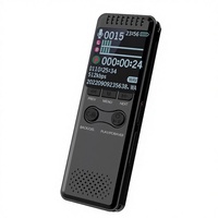 Enregistreur vocal numérique WAV noir 32 Go, réduction de bruit professionnelle, longue durée de vie de la batterie, USB, boîtier en alliage de zinc, lecteur MP3 portable à une touche