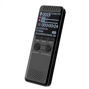 Black 32GB WAV Digital Voice Recorder Professional Noise Reduction Long Battery USB Zinc Alloy <b>Case</b> One-key Portable MP3 Player - Product Image 2