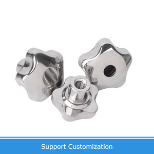 Pegangan tombol bintang benang wanita dalam baja tahan karat berbentuk bintang lubang buta penjepit kacang prem roda tangan M6-M20 untuk mur - Product Image 4