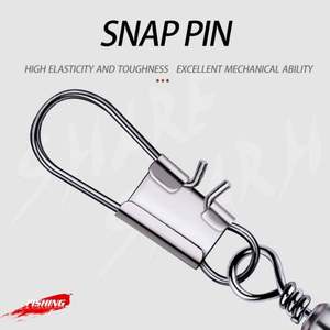 210 pièces d'accessoires de pêche : Émerillons roulants avec agrafes de sécurité, Émerillons à <span class=keywords><strong>barillet</strong></span> à changement rapide et à verrouillage, Connecteurs à roulement à billes - Product Image 5