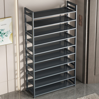 Étagère à chaussures multi-niveaux grande capacité ; Présentoir d'extension ultra-grande taille pour porche domestique ; Simple et durable.