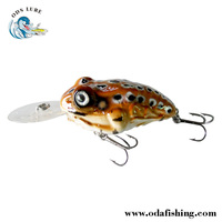 Personnalisé peint Crankbait pêche Non Peint abs dur pêche leurre corps Grenouille leurres