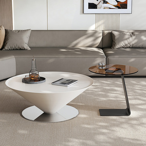 Table basse moderne italienne minimaliste en acier en forme de <span class=keywords><strong>soucoupe</strong></span> volante pour petits salons – Mobilier de maison haut de gamme - Product Image 2