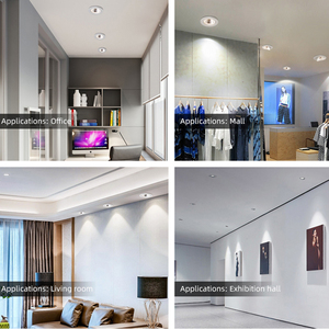 5W 10W Trần không khung màu đen thương mại trang trí nhúng nhà ở ánh sáng tại chỗ lõm khách sạn <span class=keywords><strong>LED</strong></span> <span class=keywords><strong>COB</strong></span> xuống ánh sáng - Product Image 6