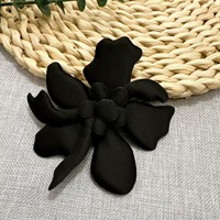 Patch Bunga Kain 3D Buatan Tangan, Aplikasi Bunga Lima Kelopak untuk Dekorasi Gaun, Sepatu, Tas, Topi