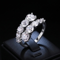 Bague en moissanite pleine couleur D VVS en argent sterling S925 prête à être expédiée pour femme, alliance de mariage en moissanite GRA