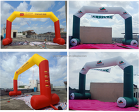 Arche d'entrée gonflable publicitaire extérieure imperméable de qualité supérieure avec logo imprimé et tailles personnalisées