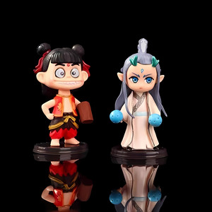HY Hot Cute - Juego de 6 Muñecos de Anime Ne <span class=keywords><strong>Zha</strong></span> Aobing de 11 cm, Figuras de PVC de Dibujos Animados para Decoración de Automóviles, Juguetes Personalizados para Niños - Product Image 4