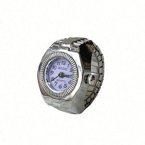 Montre créative de loisirs à boîtier en alliage, bracelet en acier inoxydable pour couple, cadran à aiguilles personnalisable, mouvement numérique, 3 ATM - Product Image 1