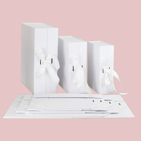 Prezzo all'ingrosso di fascia alta bianco magnetico regalo rigido carta pieghevole cartone imballaggio impermeabile caratteristica