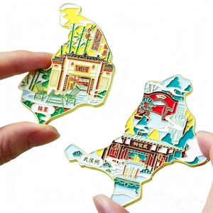 Nouvelle Idée Métal Architecture Urbaine Aimants De Réfrigérateur Souvenir Touristique Personnalisé Puzzle 3D <span class=keywords><strong>Comme</strong></span> Aimant De Réfrigérateur - Product Image 3