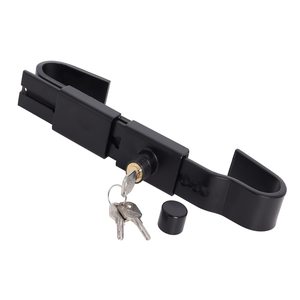 Cerradura de Acero para Puerta de Carga, Cerradura para Contenedor de Transporte, Accesorios para Camiones, Actualización con Nueva Manija Curva con Orificio y <span class=keywords><strong>Protector</strong></span> de Goma - Product Image 2