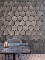 Carrelage décoratif mural extérieur moderne en béton UHPC PYRAMID B-3D, épaisseur 20 mm