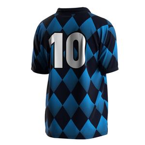 Haut de football ajustable avec col polo à bouton unique, zones anti-humidité et technologie de séchage rapide, idéal pour les événements de club - Product Image 3