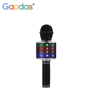 858L Wireless Microphone Professional Condenser with <b>LED</b> Lights, Portable Handheld <b>Speaker</b> Machine - Product Image 6