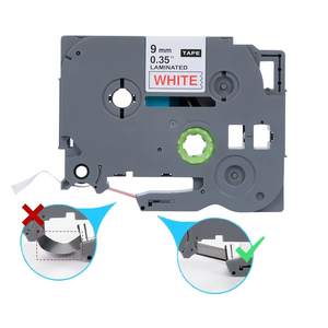 Orison-Cinta adhesiva laminada estándar de 9mm, 9mm, roja sobre blanca, compatible con TZe222, para impresora Brother <span class=keywords><strong>P</strong></span> <span class=keywords><strong>Touch</strong></span> - Product Image 2