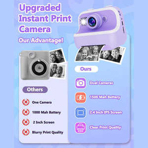 Appareil photo numérique instantané pour enfants 48MP avec fonction Super Macro, mise au point fixe, prise <span class=keywords><strong>de</strong></span> vue Priorité Visage en basse luminosité et qualité supérieure - Product Image 4