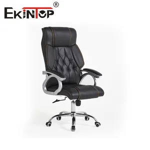 Ekintop Classic Manager Luxury Office Furniture Chairs PU Leather Swivel Ergonomic Executive Office Chairs