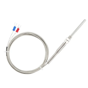 Capteur Focusens personnalisé K J T E type EGT 1200 C sonde thermocouple mise à la terre à fil rouge et jaune pour appareils ménagers - Product Image 1