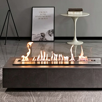 Cheminée à vapeur d'eau 3D intégrée LUXUAN, flamme multicolore, sans cheminée, pour villa, hôtel, commerce, maison