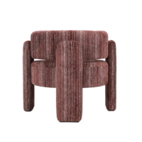 Fauteuil d'appoint moderne en tissu rayé, couleur personnalisable, fauteuil de salon rembourré pour la maison, le bureau et le salon - Vente en gros usine