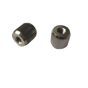 Custom Knurled Nuts M3 Stainless Steel Thumb Tightened Precision Machined Cylindrical <b>Fasteners</b> - Product Image 3