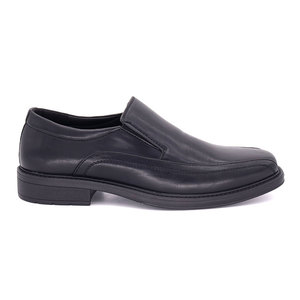 Chaussures habillées classiques haut de gamme personnalisées en cuir PU noir confortables pour hommes - Product Image 1