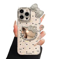Coques de téléphone portable en gel de silicone de haute qualité pour 12-17 Pro, anti-chute, antichoc, design de dessin animé en forme de cœur