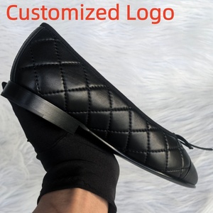 Chaussures plates de luxe pour femmes en cuir d'agneau de qualité supérieure, style <span class=keywords><strong>ballerines</strong></span>, vente en gros d'usine, livraison directe - Product Image 1