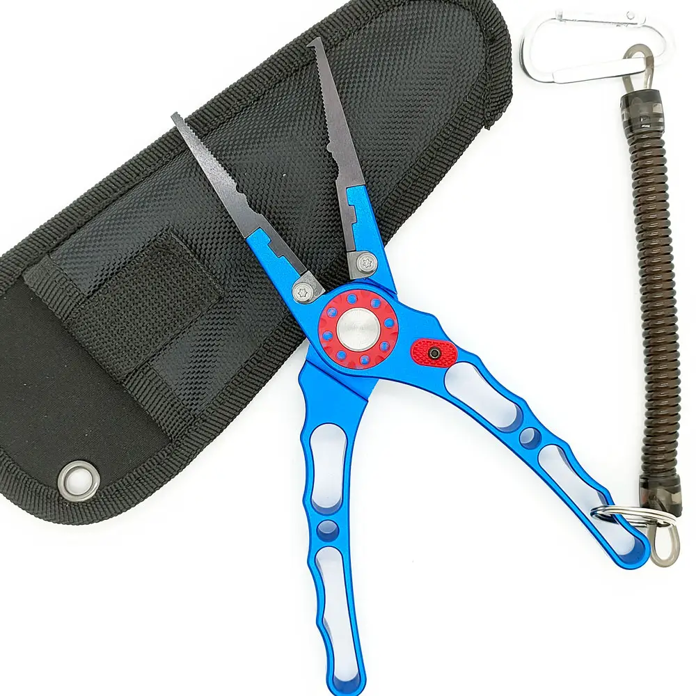 EDC blue style multi pocket sheath outdoor fishing camping multi tool plier