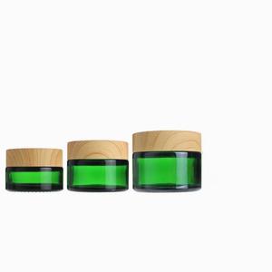 Luxe personnalisé soins de la peau emballage bouteille en verre cosmétique transparente ensemble de soins de la peau emballage récipient en verre jar - Product Image 2