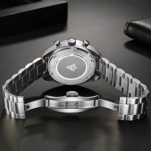 CADISEN 2026 New Men's Quartz Business <b>Chronograph</b> Watch Stainless Steel Case Sapphire Crystal Dial 5BAR Water Resistant 42mm - Product Image 3