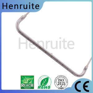 1261mm 400V 5500W L forma oro recubierto infrarrojo halógeno elemento de calefacción lámparas infrarrojas para calefacción - Product Image 2