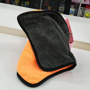 Friend Car Washing Supplies Double-sided Coral Fleece Car Towel 38x40cm Thickened Absorbent <b>Microfiber</b> For Car <b>Cleaning</b> - Product Image 3