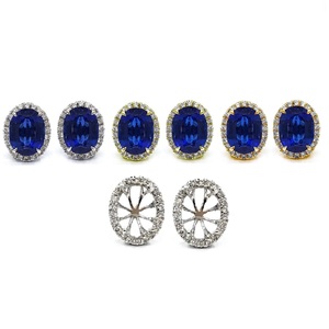 Bijoux fins élégants, bonne qualité, fournisseur 18k, or blanc massif, diamant de haute qualité, bijoux en Kyanite, boucle d'oreille pour dame - Product Image 4