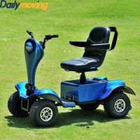 Scooter électrique de golf Dailymoving populaire 24V 1200W avec moteur Linix, carrosserie ouverte pour passagers et double suspension à ressorts