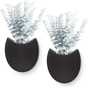 Macetas <span class=keywords><strong>de</strong></span> <span class=keywords><strong>Pared</strong></span> <span class=keywords><strong>de</strong></span> <span class=keywords><strong>Madera</strong></span> con Plantas Artificiales, Decoración <span class=keywords><strong>de</strong></span> <span class=keywords><strong>Pared</strong></span> Estilo Rústico Bohemio, Floreros <span class=keywords><strong>de</strong></span> Bolsillo, Decoración Interior para Entrada, Pasillo, Baño - Product Image 1