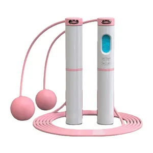 Wholesale intelligent digital wireless data analysis calorie counter timer jump smart skipping rope