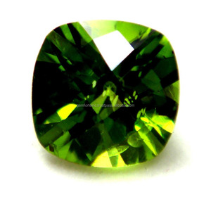 Piedras Preciosas de Peridoto Natural, Grado 3A, Verde Fluorescente, Corte Cojín, Piedras Sueltas para Joyería, Suministro al por Mayor con Certificado - Product Image 1