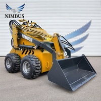 NIMBUS Bersertifikasi ISO, Pengoperasian Nyaman, Wheel Loader Skid Steer Beroda, Umur Pakai Panjang Wheel Loader Skid Steer Beroda