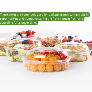 Fornitura all'Ingrosso di Ciotole in Plastica PET Monouso, Adatte per Insalate, Frutta, Biscotti, Imballaggio da Asporto - Product Image 6