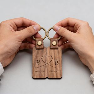 Porte-clés décapsuleur portable en bois massif personnalisé, gravé sur mesure, le meilleur papa/maman du monde, style rétro, cadeau pour la fête des pères - Product Image 5