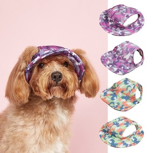 Gorra de Visera con Orificios para las Orejas para Perros, Transpirable, de Poliéster, para Verano, Accesorio de Ropa para Mascotas - Product Image 1
