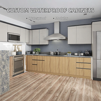 Offre Spéciale : Meubles de Cuisine Modulaires Personnalisés Écologiques et Étanche avec Panneaux MDF Mélaminé Modernes et Caissons en Contreplaqué