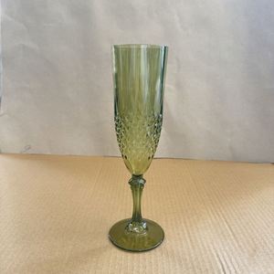 Transparent Crystal <b>Clear</b> Retro <b>Plastic</b> Disposable Wine Goblet Eco-Friendly Reusable Portable 180ml Capacity for Party Supplies - Product Image 6